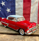 Véritable miniature Chevrolet Bel Air de 1953 en métal - Échelle 1:24 - Import USA
