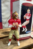 Ornement de Noël américain Joe Montana - San Francisco 49ers - 1995 - Import USA