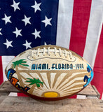 Véritable Ballon de Football Américain Super Bowl XXXIII - Miami Floride 1999 - Édition Limitée 10.000 exemplaires