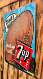 Panneau en métal 7Up - Football américain - 43 cm - Import USA