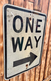 Véritable panneau routier Américain - ONE WAY - 61x46cm - Provenance Alabama, USA
