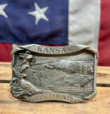 Boucle de ceinture Kansas State - 1984 - Made in USA