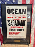 RARE - Véritable affiche de cinéma américaine de 1949 ! - Encadrée avec plaque d'identification ! Provenance Michigan