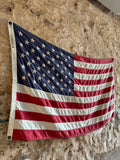 Véritable drapeau américain Champion - Années 1980’s - Étoiles brodées - Made in USA - Provenance Iowa