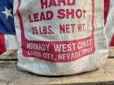 Véritable sac de plombs pour munitions - Hornady Magnum Shot - Carson City Nevada - Années 1970's - MADE IN USA
