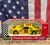 Véritable miniature NASCAR Échelle 1:24 - n°30 Michael Waltrip - Pontiac - Pennzoil - Import USA