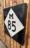 RARE - Véritable Panneau Routier Américain - Michigan State Road 85 - 61x61cm - Provenance Michigan