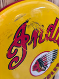 RARE - Véritable bouton en métal Indian Motorcycles - Diamètre de 31 cm - Import USA