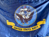Véritable drapeau de US Navy ! 1,22 m x 0,76 m - MADE IN USA - Provenance Virginie