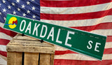 Véritable panneau de rue Américain - Environ 90 x 15cm - Import USA - OAKDALE SE