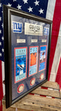 RARE - Cadre commémoratif New York Giants Superbowl - Année 2008 - Encadrement professionnel - Import New York State, USA