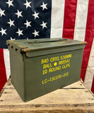Véritable Caisse à munitions en métal de l’US Army - VIDE - Provenance Alabama