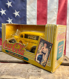Véritable miniature d'un camion Coca-Cola - sorti en 1995 - Tirelire en métal - Dans sa boîte d’origine ! Import USA