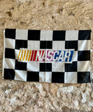 Véritable drapeau NASCAR damier officiel - 1,52 m x 0,91 m - Provenance Caroline du Nord