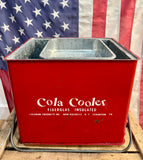 Véritable glacière américaine Cola Cooler - Années 1950's - 42x38x31cm - Made in USA
