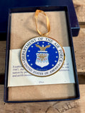 Véritable décoration de Noël United States Air Force avec son coffret d'origine !  Import USA