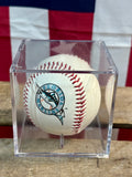 Véritable balle de baseball commémorative - Florida Marlins Chuck Carr - Dans sa boîte de présentation - Import USA