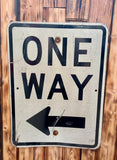 Véritable panneau routier Américain - ONE WAY - 61x46cm - Provenance Alabama, USA