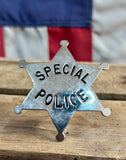 Badge étoile en métal « Special Police » américain - Import USA