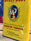 RARE - Véritable boîte de tabac en métal - Dill’s Best - Époque 1940’s - Provenance Michigan