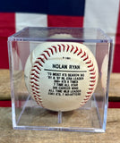 Véritable balle de baseball commémorative - Texas Rangers 1991 - Dans sa boîte de présentation - Import USA