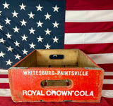 Véritable caisse en bois Royal Crown Cola - Époque 1970’s