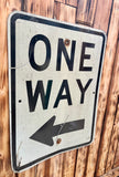 Véritable panneau routier Américain - ONE WAY - 61x46cm - Provenance Alabama, USA