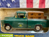 Véritable miniature Pick-Up John Deere de 1955 - Tirelire - Échelle 1:25 - Dans sa boîte d’origine ! Import USA