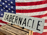Véritable panneau de rue Américain - 60,5cm x 15cm - Import USA - TABERNACLE