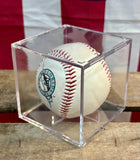 Véritable balle de baseball commémorative - Florida Marlins Chuck Carr - Dans sa boîte de présentation - Import USA