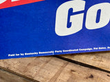 Véritable panneau de campagne présidentielle Clinton - Kentucky - Élection de 1992 - Import USA