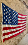 Véritable drapeau des États-Unis XXL ! + de 3m de long ! Époque 1970’s - Provenance Kentucky