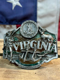 Boucle de ceinture Virginia State - 1987 - Made in USA
