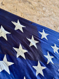 Véritable drapeau des États-Unis XXL ! + de 3m de long ! Époque 1970’s - Provenance Arizona