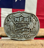 Véritable Boucle de Ceinture National Finals Rodeo 1983 - MADE IN USA - Provenance Oklahoma, USA