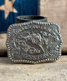Véritable Boucle de Ceinture National Finals Rodeo 1986 - ENCORE EMBALLÉE