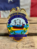 RARE ET EXCEPTIONNEL - Véritable Insigne de Sheriff de l’État du New Hampshire datant des Années 1980’s ! Import USA