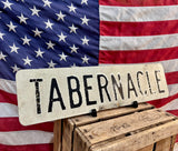 Véritable panneau de rue Américain - 60,5cm x 15cm - Import USA - TABERNACLE