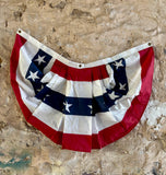Véritable bannière patriotique américaine - 78x68cm - Provenance Caroline du Nord et Alabama
