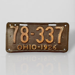 Véritable plaque de l’Ohio de 1926 ! (99 ans) - 78337