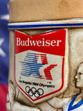 INÉDIT - Chope Budweiser en grès céramique - Édition Jeux Olympiques Los Angeles 1984 - Époque 1980’s - Import US