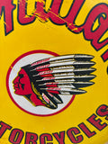 RARE - Véritable bouton en métal Indian Motorcycles - Diamètre de 31 cm - Import USA