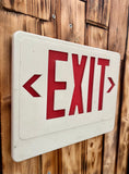Véritable panneau EXIT d'un magasin américain - Provenance Iowa, USA