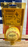 Véritable balle de baseball commémorative - Cal Ripken Jr. - Jamais déballée - Avec son certificat d’authenticité
