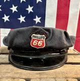 RARE ET INÉDIT - Casquette de Pompiste Philipps 66 - Époque début 1960’s - Provenance Californie, USA
