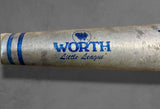 Véritable Batte de baseball en métal - Worth - MADE IN USA - 66cm de long - Provenance Iowa, USA