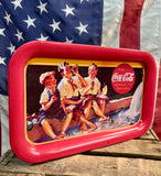 Véritable plateau en métal Coca-Cola - Sous licence officielle - MADE IN USA