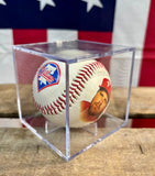 Véritable balle de baseball commémorative - Texas Rangers 1994 - Dans sa boîte de présentation - Import USA