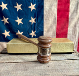 INÉDIT - Véritable marteau de juge américain - Provenance New York State - 1976