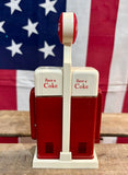 Véritable Salière (Sel & Poivre) en forme de distributeur Coca-Cola® - Sous licence officielle - 1993